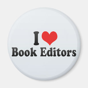 I Liebe-Buch-Herausgeber Magnet