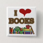 I Liebe-Bücher Button (Vorderseite)