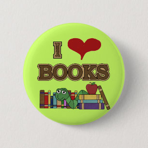 I Liebe-Bücher Button