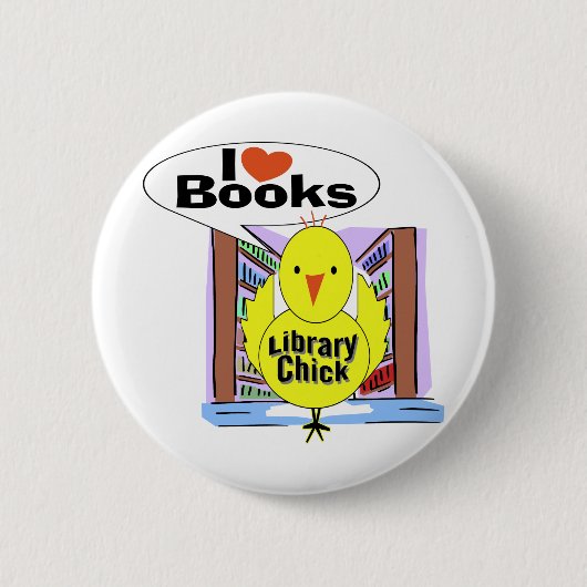 I Liebe Bücher Button (Vorderseite)