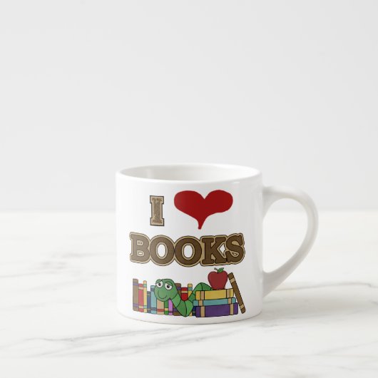 I Liebe-Bücher Espressotasse (Rechts)