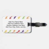 I Liebe-Bücher Gepäckanhänger (Rückseite horizontal)