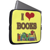 I Liebe-Bücher Laptopschutzhülle (Vorne Rechts)