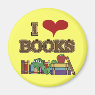 I Liebe-Bücher Magnet
