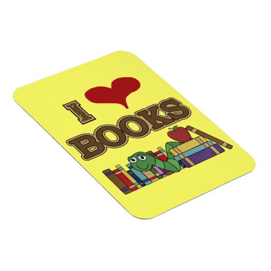 I Liebe-Bücher Magnet (Rechte Seite)