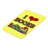 I Liebe-Bücher Magnet (Linke Seite)