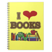 I Liebe-Bücher Notizblock (Vorderseite)