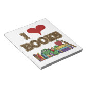I Liebe-Bücher Notizblock (angewinkelt)