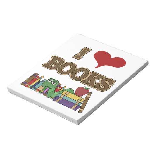 I Liebe-Bücher Notizblock (Rotiert)