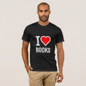 I Liebe Bücher T - Shirt (Vorne ganz)