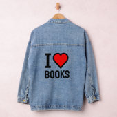 I Liebe Bücher T - Shirt Jeansjacke (Hangar)