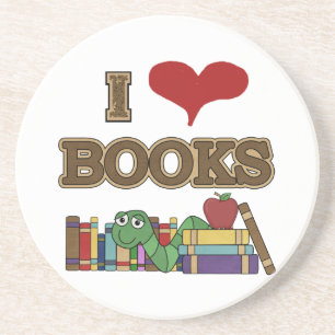 I Liebe-Bücher Untersetzer
