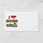 I Liebe-Bücher Visitenkarte (Rückseite)
