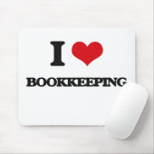 I Liebe-Buchhaltung Mousepad (Mit Mouse)