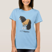 I Liebe Buckskin Sinti und Roma Vanner Entwurf Pfe T-Shirt (Vorderseite)