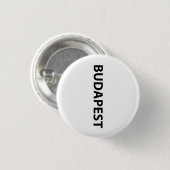 I Liebe Budapest Button (Vorne & Hinten)