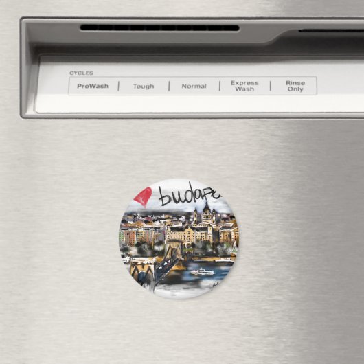 I Liebe Budapest Magnet (In Situ (Geschirrspüler))