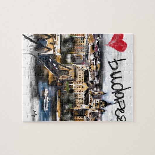 I Liebe Budapest Puzzle (Horizontal)