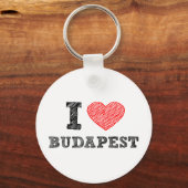 I Liebe Budapest Schlüsselanhänger (Vorderseite)