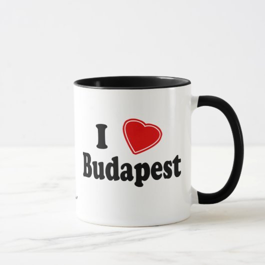 I Liebe Budapest Tasse (Rechts)