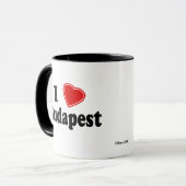 I Liebe Budapest Tasse (Vorderseite Links)