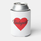 I Liebe Budapest - Ungarn Dosenkühler (Kanne Rückseite)