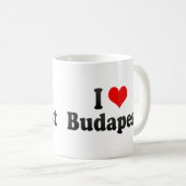 I Liebe Budapest, Ungarn Kaffeetasse (VorderseiteRechts)