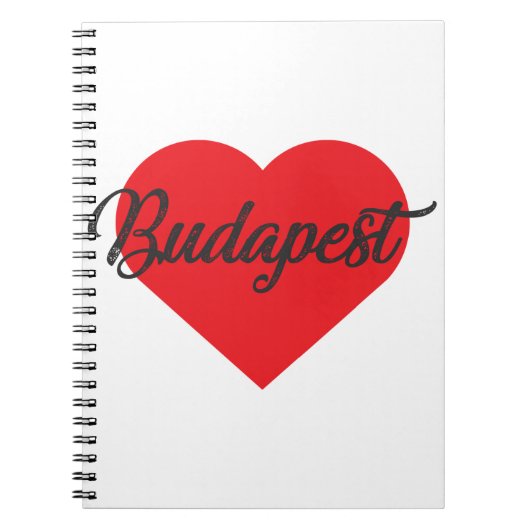 I Liebe Budapest - Ungarn Notizblock (Vorderseite)