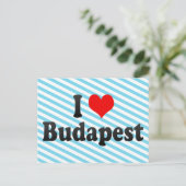 I Liebe Budapest, Ungarn Postkarte (Stehend Vorderseite)