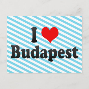 I Liebe Budapest, Ungarn Postkarte