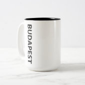 I Liebe Budapest Zweifarbige Tasse (Vorderseite Links)