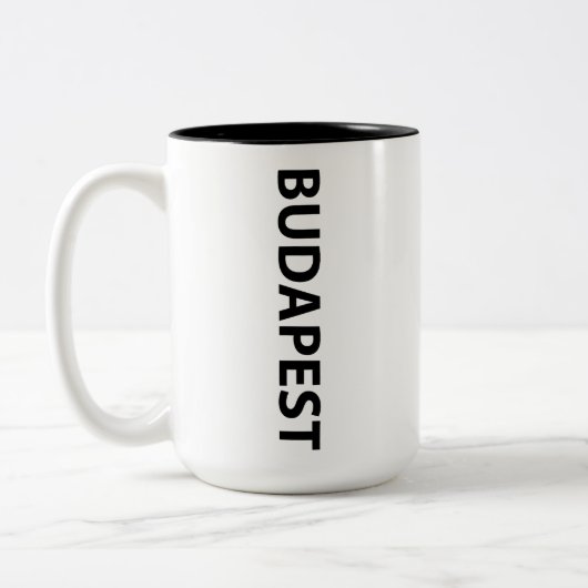 I Liebe Budapest Zweifarbige Tasse (Links)