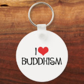 I Liebe Buddhismus Schlüsselanhänger (Vorderseite)