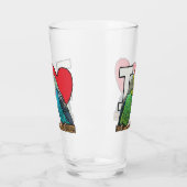 I Liebe Budgies Glas (Links)