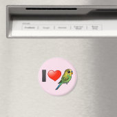 I Liebe Budgies Magnet (In Situ (Geschirrspüler))