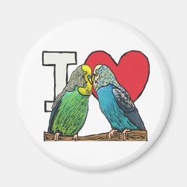 I Liebe Budgies Magnet