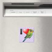 I Liebe Budgies Magnet (In Situ (Geschirrspüler))