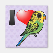 I Liebe Budgies Magnet (Vorne)