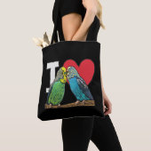 I Liebe Budgies Tasche (Von Nahem)