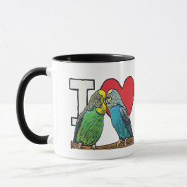 I Liebe Budgies Tasse
