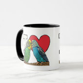 I Liebe Budgies Tasse (Vorderseite Links)