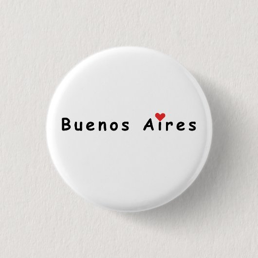 I Liebe Buenos Aires Button (Vorderseite)