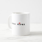 I Liebe Buenos Aires Kaffeetasse (Vorderseite Links)