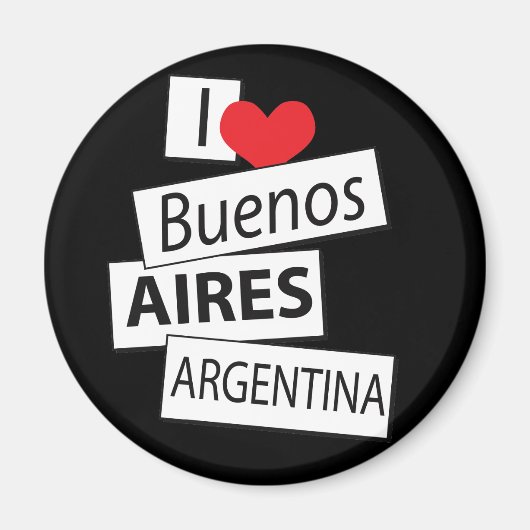I Liebe Buenos Aires Magnet (Vorne)
