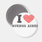 I Liebe Buenos Aires Magnet (Vorderseite/Rückseite)