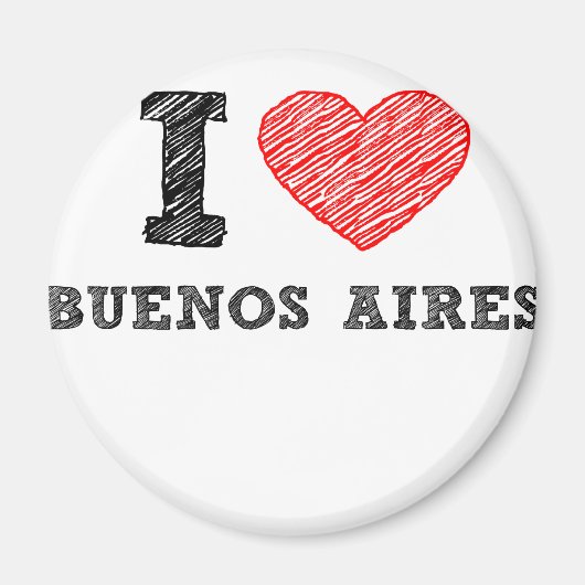 I Liebe Buenos Aires Magnet (Vorne)