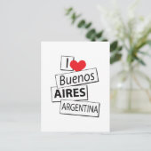 I Liebe Buenos Aires Postkarte (Stehend Vorderseite)