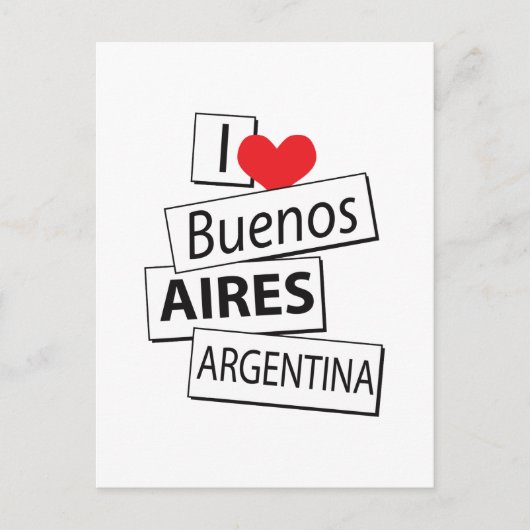 I Liebe Buenos Aires Postkarte (Vorderseite)