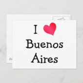 I Liebe Buenos Aires Postkarte (Vorne/Hinten)