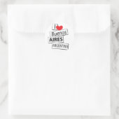 I Liebe Buenos Aires Runder Aufkleber (Tasche)